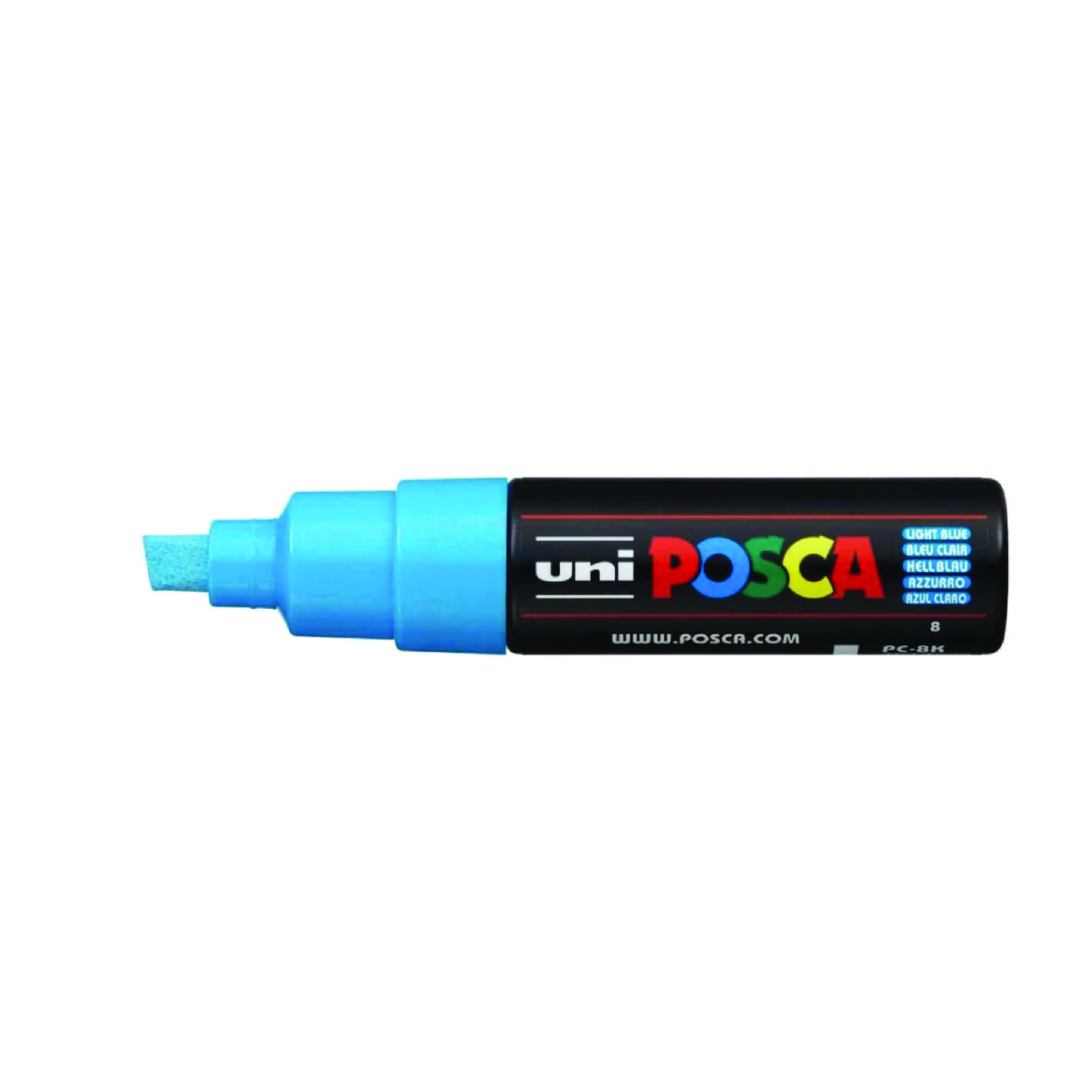 Marker Chisel Tip 8.0mm Light Blue POSCA Uni